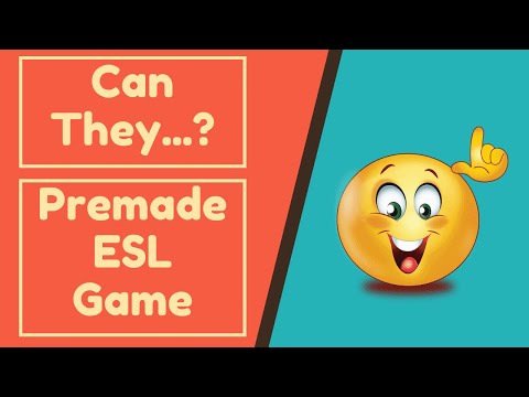 ESL Can Can't Questions | Can He...? Yes He Can. No He Can't. |Premade ESL Guessing Game | Abilities