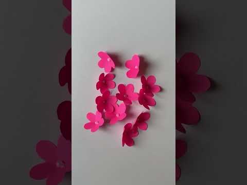 Beautiful paper flower # quick and easy wall hanging paper flower # unique home decor ideas.