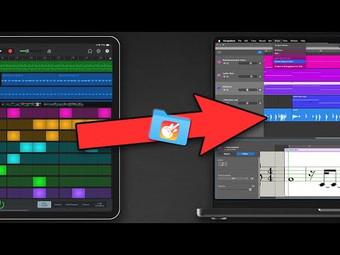 Share/Export your GarageBand project from iPad/iPhone to Mac