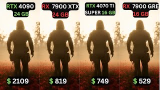 RTX 4090 vs RX 7900 XTX vs RTX 4070 TI SUPER vs RX 7900 GRE