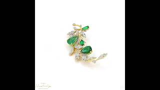 Rare Emerald Brooch by Harvish Jewels  #highjewellery #diamond #harvishjewels