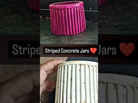 Handmade concrete jars Please subscribe and support Sassy Creations #newbussiness #youtubeshorts