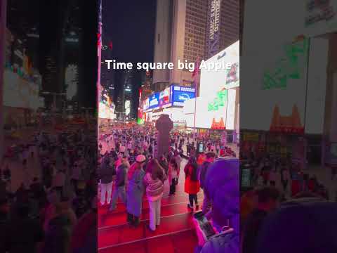 Center of big apple time square#nyc #timesquarelive