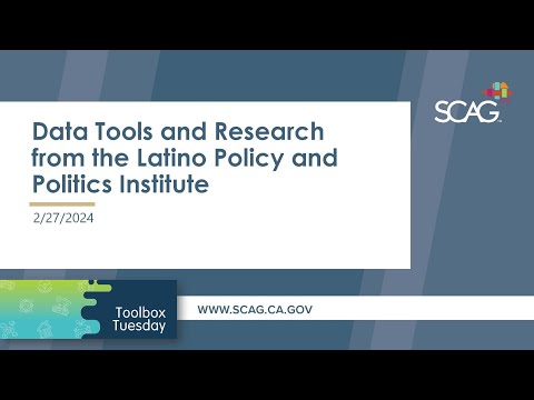 Toolbox Tuesday: Data Tools and Research from the Latino Policy and Politics Institute