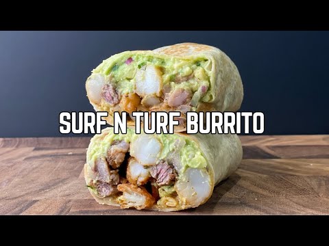 Surf n Turf Burrito with Crispy Beef Tallow Roast Potatoes