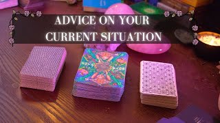 Advice On Your Current Situation 🧿🦉🤍 PICK A CARD