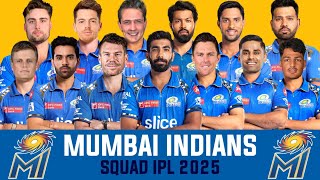 IPL 2025 : Mumbai Indians Full Final Squad | MI Team 2025 Players List | MI 2025 Squad