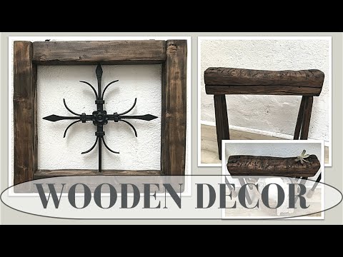 WOODEN DECOR IDEAS - CREATING THE RUSTIC CHURCH LOOK