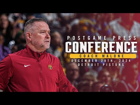 Coach Malone Full Postgame Press Conference vs. Pistons 🎙 | 12/28/24