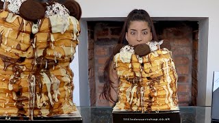 7lb ULTIMATE DESSERT STACK CHALLENGE | Waffle Day 2021 | @shutkeverofficial