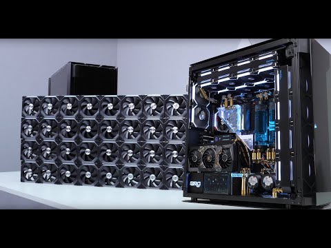 「BRO」4K Water Coolant PC Build DOUBLE KILL🔪🔪  CORSAIR 1000D With 34 Unit Fan Without One Tube??