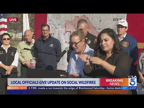 Los Angeles County officials give update on Eaton Fire