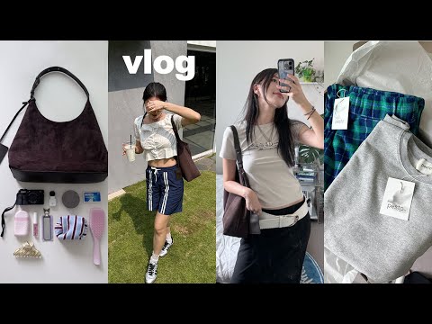 vlog✦ 가을 옷 언박싱 시작📦 인데 왓츠 인 마이백을 곁들인...👛 페스토. 밀로우먼. 오브히. 올리브영 쇼핑템 이것저것. 직장인 일상브이로그. 데일리룩