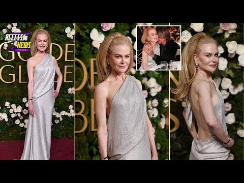 Nicole Kidman Stuns in Sparkling Gown at Golden Globes 🌟👗✨