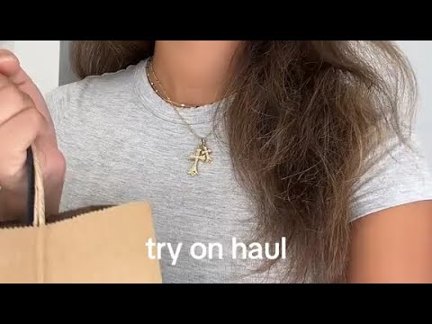 Brandy Melville and PacSun try on haul🩵 #tryonhaul #shoppinghaul #clothinghaul