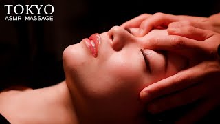 ASMR | Massage for sleep and relaxation (Eyestrain, Head Massage)