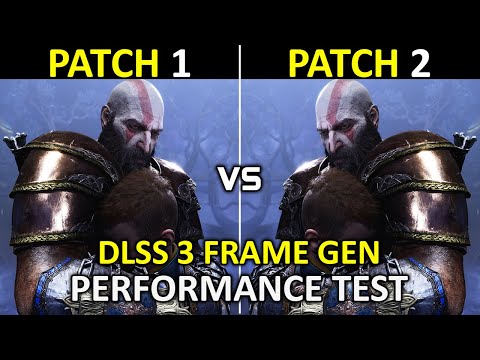 God of War Ragnarok | Patch 1 vs Patch 2 | DLSS 3 Frame Gen Performance Comparison Test