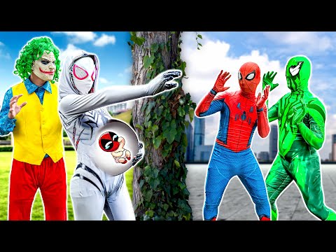 PRO 5 SPIDER-MAN Team || Spiderman's secret faces (SPECIAL ACTION In Real Life) FUN SPIDERMAN TV