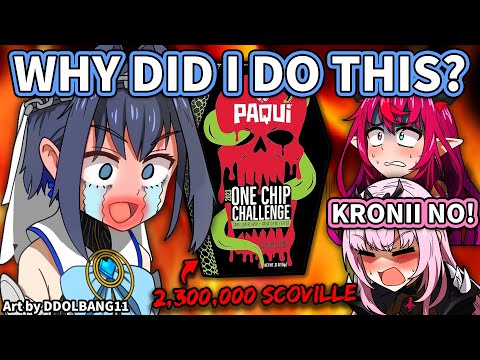 Kronii Do One Chip Challenge, Instantly Regret it, Dying, Survives, and Traumatized