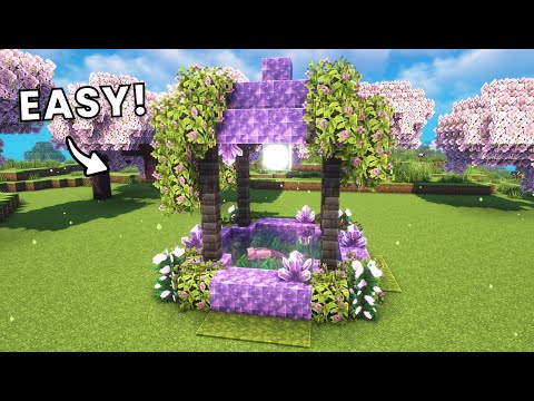 Minecraft: How to Build Magical Axolotl Wishing Well Tutorial (Easy)