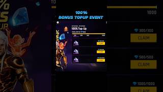 Buying 100 Percentage Bonus Topup Event 🥰 Free Fire New Topup Event 🤯 #suryagamer #trending