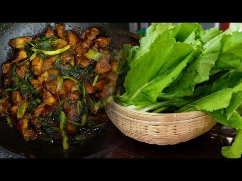 Bodo Dish 🥬🥬 Pork with Lai Saag 🥬🥬Winter Delicacy