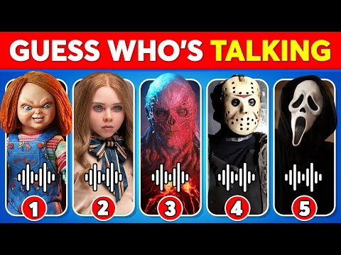 Guess The HORROR MOVIE Character by Their Voice 😱🔪 Ghost Face, Chucky, M3GAN, Vecna and more!