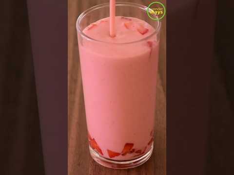 The SECRET to Making a Strawberry Milkshake in 5 Minutes! #ytshorts #shorts #shortsvideo