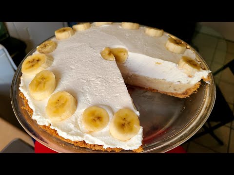 No-bake Banana Custard Cream Pie