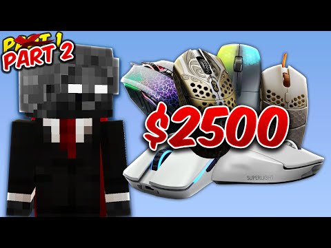 Minecraft Bedwars, but With My $2500 Mouse Collection (PART 2)