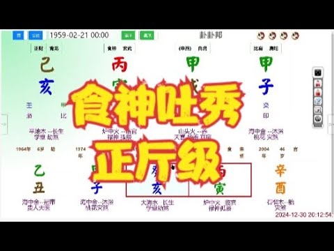 食神吐秀，正厅级 #命理 #算命 #八字