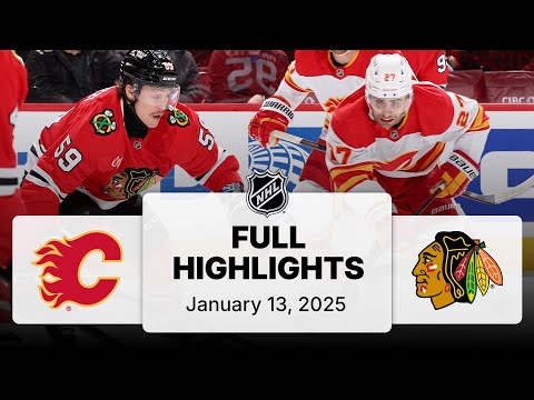 NHL Highlights | Flames vs. Blackhawks | January 13, 2025