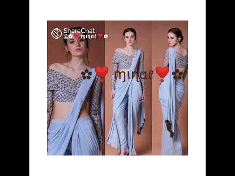 Saree draping style | uniq Saree look #sareedraping#sareedrapingstyle#sareedrapingstyles#newsareeloo