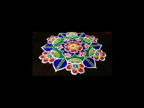 Pongal special beautiful flower 🌼 pot kolam by laks rangoli designs 🌺🌼☘️