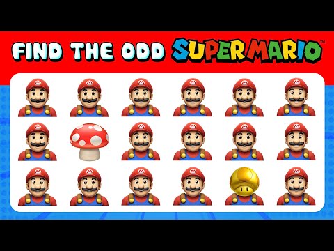 217 Find the ODD One Out - Find The ODD Mario, Fruit, Animal Edition 2024 FULL | Emoji Quiz