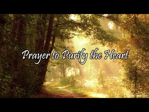 PRAYER TO PURIFY THE HEART: Create in me a pure heart, O God, and renew a steadfast spirit within me