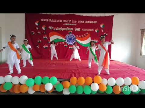 VEVEAHAM MATRIC HR SEC SCHOOL, DHARAPURAM  78TH INDEPENDENCE DAY CELEBRATION COLOURFUL DANCE