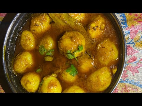 आसान दम आलू | आलू दम करी - दिल से पकाना. Dum allo simple recipe.#asmr#viral