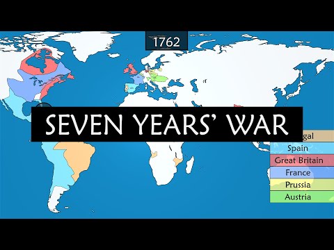 Seven Years' War - Summary on a Map