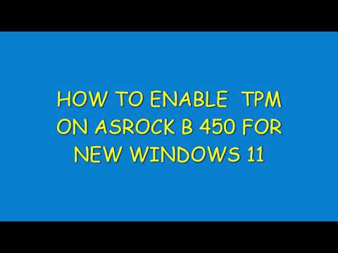 HOW TO ENABLW TPM 2.0 WINDOWS 11  | What is TPM | TPM ENABLE ASROCK MOTHER BOARD