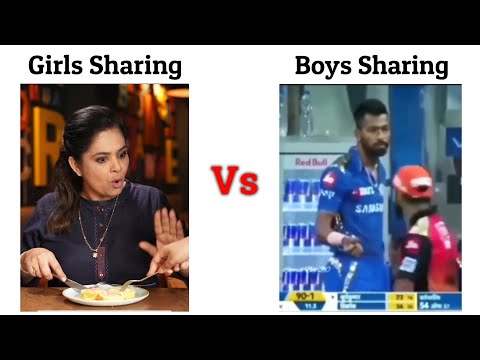 Girls Sharing Vs Boys Sharing !! Memes #viralmemes #mems