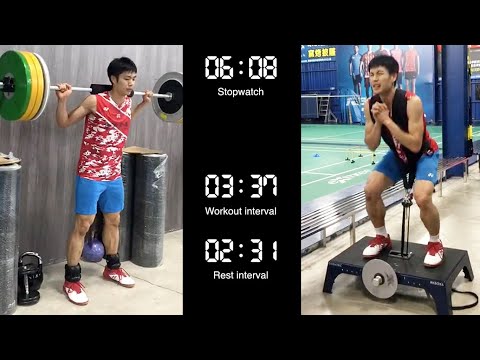 Chou Tien Chen CIRCUIT TRAINING to become like One Punch Man