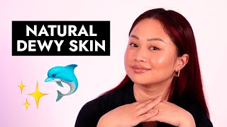 How I get "Dolphin Skin" | glowy, shiny, radiant skincare & makeup