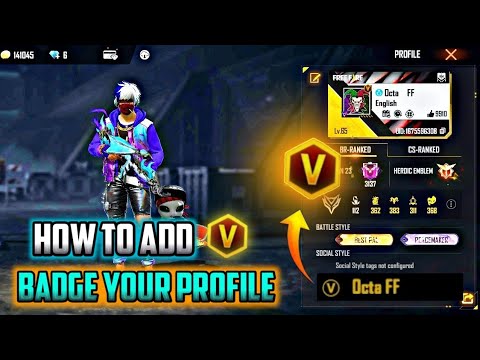 How To Add V Badge your Profile In Free Fire | Free Fire  V Badge Ko Add Kaise Kare Apne Profile Me.