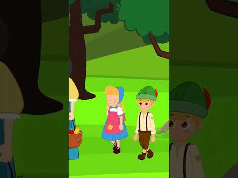 Hansel and Gretel Get Lost in the Forest! 🌲🍭 #fairytales #shorts