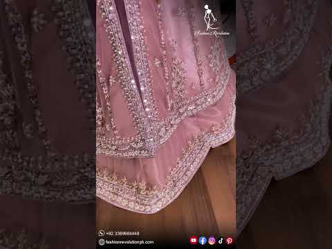 Pink Bridal Couture for Wedding - Designed by Ahmed Mujtaba #bridalcouture #bridalfashion #bride