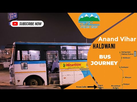 Uttarakhand Journey| New Delhi - Haldwani | AnandVihar | UTC | GHAZIABAD| Moradabad| Rudrapur