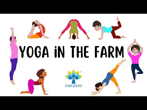 Yoga Poses for Strength & Balance | Easy Farm Animal Poses for Kids | The Yoga Guppy Asana Series