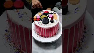 How To Make Makeup Cake For Girl #cake #birthday #cakelover #makeupgirl