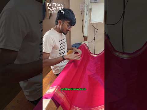 Handloom Silk Paithani Saree Manufacturing #paithani #traditional #handloom #art #making